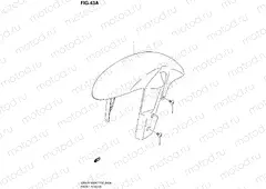 43A - FRONT FENDER (GSX-R1000K8 E02,E19,U2E19,E24,E51,P37)