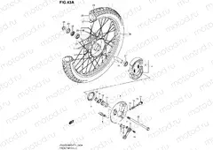 43A - FRONT WHEEL (EN125HUK4/HUZK6/HUK7)