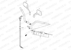 43A - HANDLEBAR (MODEL K4/K5/K6)