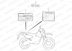 43A - LABEL (MODEL T/V/W/X)