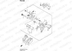 43A - REAR CALIPER (RM-Z450L1)