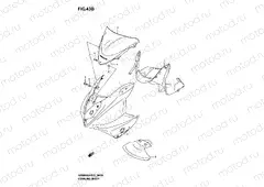 43B - COWLING BODY (GS500FK5/FUK5)