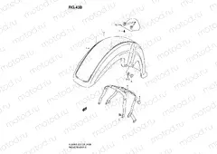 43B - FRONT FENDER (VL800K8)