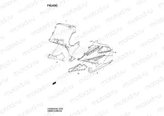 43G - UNDER COWLING (GS500FK6/FUK6)
