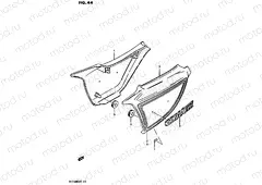 44 - FRAME COVER (GS1100GK2/GKD)