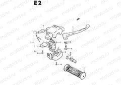 44 - FRONT BRAKE LEVER - SWITCH (CS50D)