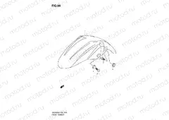 44 - FRONT FENDER (GSR600K6/UK6/K7/UK7)