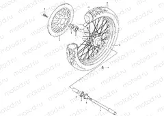44 - FRONT WHEEL (MODEL Y/K1)