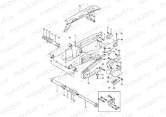 44 - REAR SWINGING ARM (MODEL L/M/N/P)