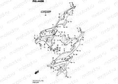 445B - FRAME COVER (GSX-S125MLL8 P21) (FOR 291)
