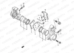 44A - FRONT CALIPERS (MODEL K/L/M/N)