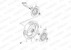 44A - FRONT WHEEL (MODEL R/S)