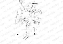 44A - HANDLEBAR (MODEL K4,AN400K5/K6)