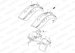 44A - REAR FENDER (MODEL V/W)