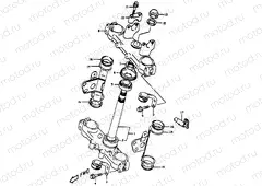 44A - STEERING STEM (E24)