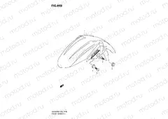 44B - FRONT FENDER (MODEL K8)