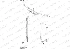 45 - HANDLEBAR (WITH OUT E24)