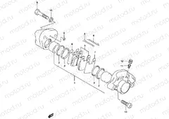 45 - REAR CALIPER (MODEL AY50WR K1/K2/AY50W K3/K4)