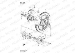 45A - REAR WHEEL (GN125EV/EW/EX/EY/EK1)