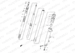 46 - FRONT DAMPER (GSF1200ST/SV/SW/SX/SY)