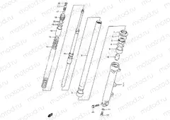 46 - FRONT DAMPER (GSF1200T/V/W/X/Y/ST/SV/SW/SX/SY)