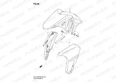 46 - FRONT FENDER (WITHOUT ABS,MODEL K8/K9)