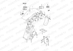 46 - REAR FENDER (MODEL L/M/N/P)