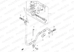 46 - REAR MASTER CYLINDER (MODEL AY50WR K1/K2/ AY50W K3/K4)