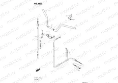 462C - HANDLEBAR (LT-A500XPZ:M1:P17)