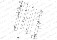 46A - FRONT DAMPER (GSF1200SAV/SAW/SAX/SAY)