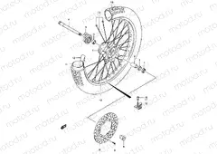 46A - FRONT WHEEL (MODEL K5)