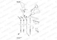 46A - HANDLEBAR (MODEL K2/K3/K4)