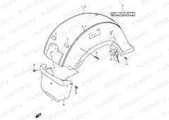 46B - REAR FENDER (MODEL K3/K4)