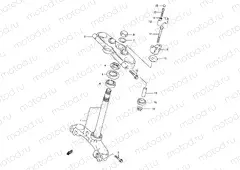 47 - STEERING STEM (GSF1200ST/SV/SW/SX/SY)