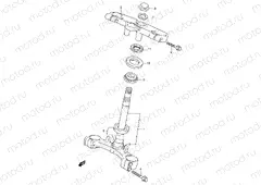 47 - STEERING STEM (MODEL W/X/Y/K1/K2)