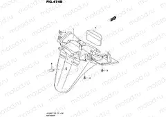 474B - REAR FENDER (UH200AL5 P33)