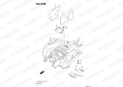 474D - REAR FENDER (LT-A400FZM0 P28)