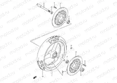 48 - FRONT WHEEL (GSF1200ST/SV/SW/SX/SY)