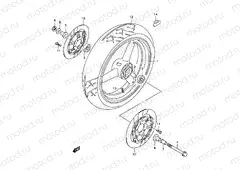 48 - FRONT WHEEL (MODEL W/X/Y/K1/K2)
