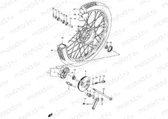 48 - FRONT WHEEL (SEE NOTE)
