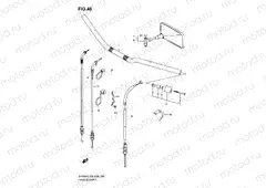 48 - HANDLEBAR (WITHOUT COWLING)
