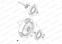 48A - FRONT WHEEL (GSF1200SAV)