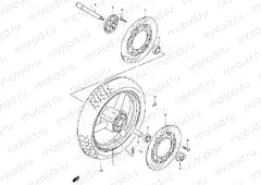 48A - FRONT WHEEL (GSF1200SAV/SAW/SAX/SAY)