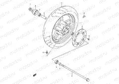 48A - FRONT WHEEL (MODEL Y/K1)