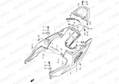 48A - SEAT TAIL COVER (SV1000K3/U1K3/U2K3)
