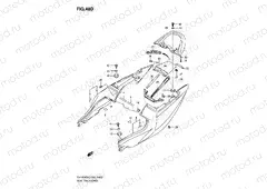 48D - SEAT TAIL COVER (SV1000SK5/S1K5/S2K5)