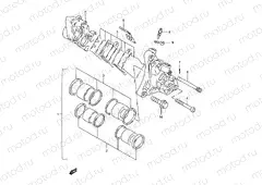 49 - FRONT CALIPER (GSF1200ST/SV/SW/SX/SY)