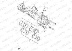 49 - FRONT CALIPER (GSF1200T/V/W/X/Y/ST/SV/SW/SX/SY)