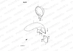 49 - HEADLAMP HOUSING - FRONT FENDER