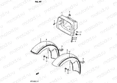49 - HEADLAMP HOUSING - FRONT FENDER